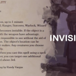 Invisibility 5e