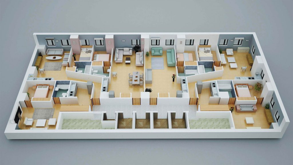 How To Build a Multi-Family 3D Floor Plan in SketchUp