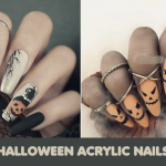 Halloween acrylic nails